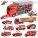 thumbnail image 1 of Coolplay-camiones y coches de construcción 11 en 1 para niños y niñas, juego de camionetas de juguete amarillo, regalo de cumpleaños y Navidad, 1 of 4