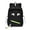 C_01, variant on Large Capacity Nylon Backpack , Black Cartoon Face Daypack with Neon Green Zippers, Lightweight Bookbag for Back to School Travel Supplies