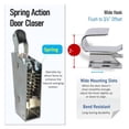 thumbnail image 3 of Kason 1095 Spring Action Door Closer for Heavy Walk-in Coolers/Freezers with Adjustable Wide Hook, Flush to 3/4" Offset, 3 of 3