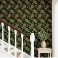 thumbnail image 3 of S4Sassy Decorative Bloom Vine Wallpaper - Green Asian Style Wall Covering, 25" x 360" Self-Adhesive Textured Vinyl Walls Paper, Decorative Wall Wrap, Easy DIY Walls Covering For Bedroom, Living Room, 3 of 9