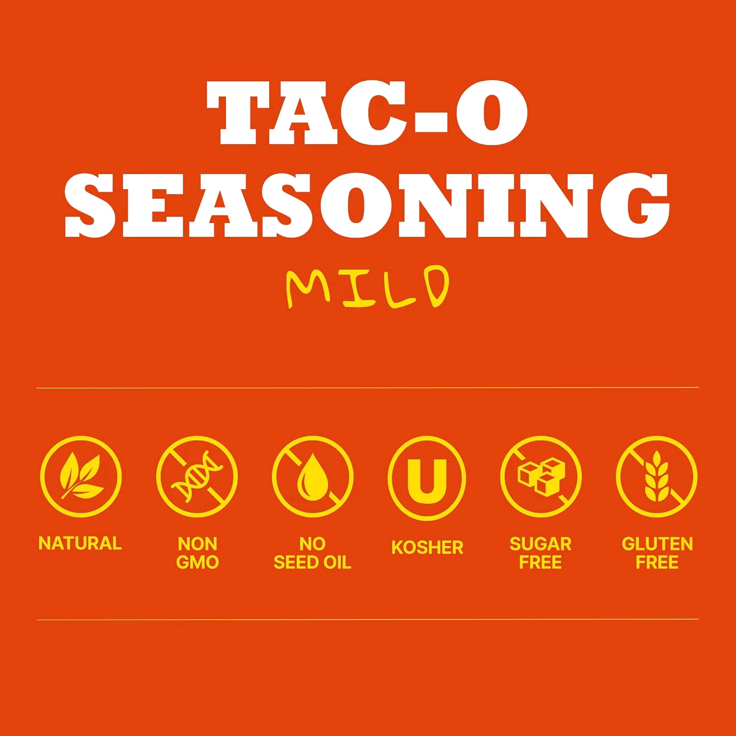 Dan-O's Tac-O Mild Seasoning Mix Single Serving Pack 1.1 oz