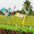 thumbnail image 6 of 9 Pack Dragonfly Clip,3D Dragonfly Garden Stakes Decor,Fly Deterrent,Dragonfly Humming Bird Stakes,Deer and Horse Fly Deterrent,Garden Bird and Fly Scare Devices for Indoor Outdoor, 6 of 10