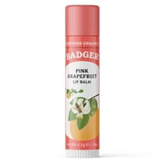 Badger Pink Grapefruit Lip Balm 0.15 oz