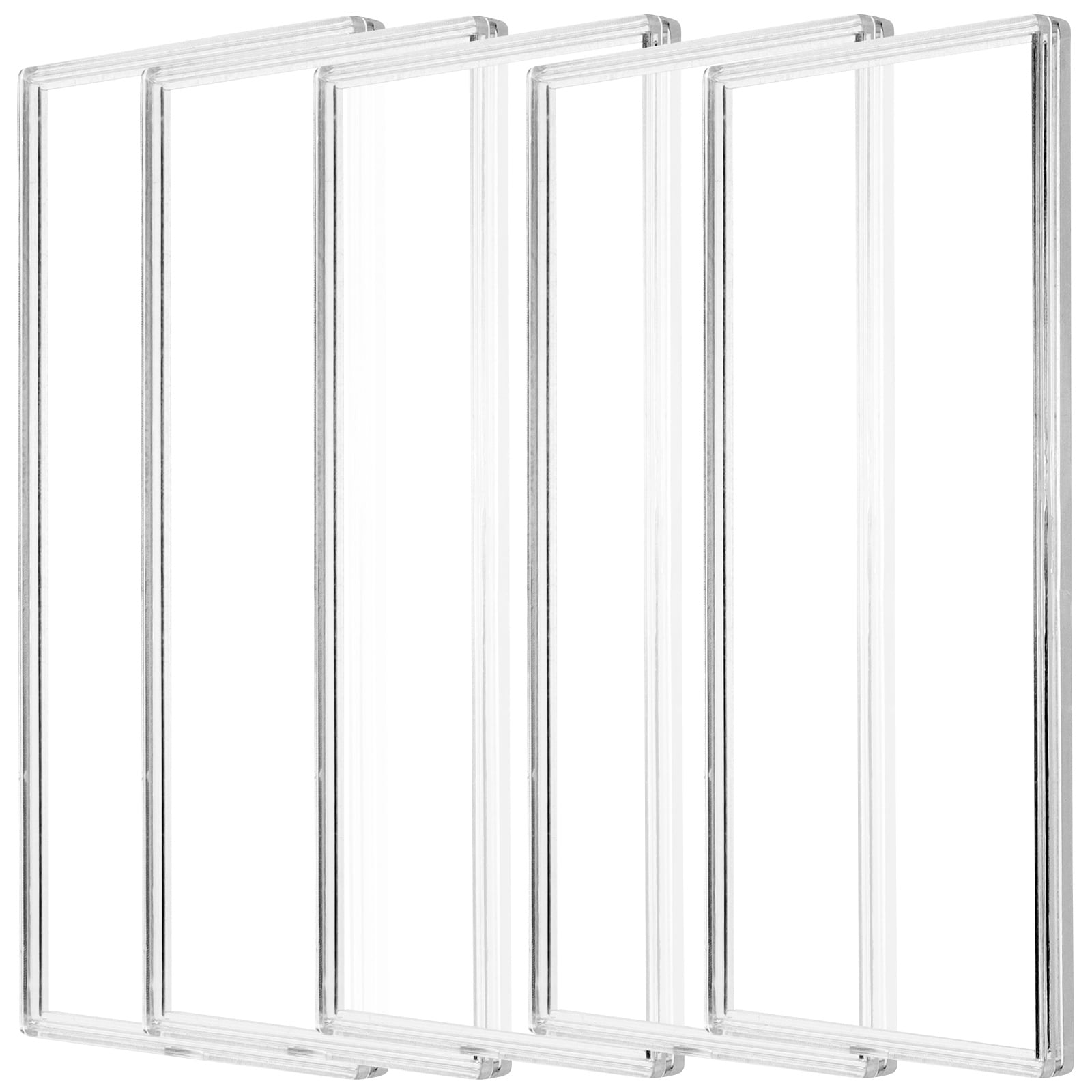 Pungan banknotes holder 10 Clear Plastic Dollar Bill Sleeves for Currency and Stamp Collecting,6.42"X3.27"X0.24"