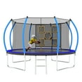 thumbnail image 3 of 12FT Trampoline with Enclosure, Recreational Trampolines with Ladder, ASTM Approval Outdoor Trampoline, 3 of 7