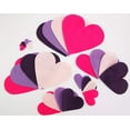 thumbnail image 2 of Playfully Ever After 1 to 6 inch Multi-Size Color Pack 24pc Felt Hearts (Pink/LightPink/Purple/DarkPurple), 2 of 5