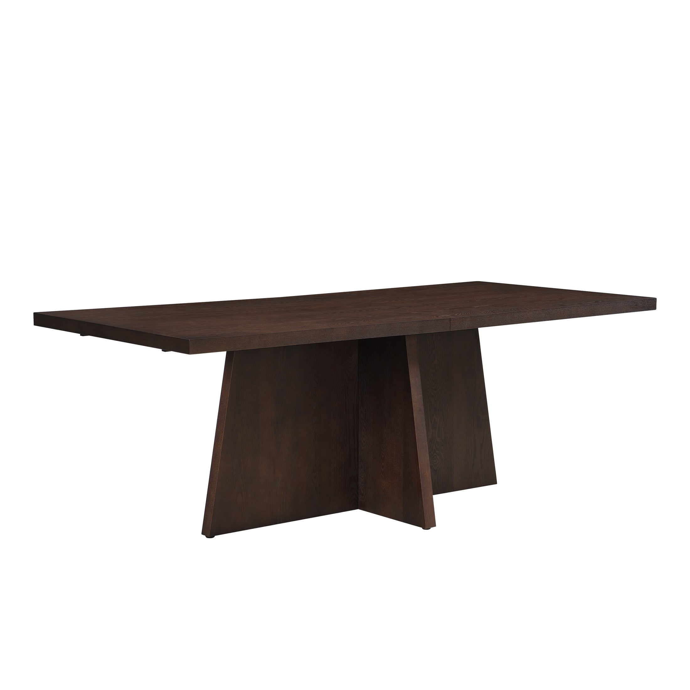 Christopher Knight Home 84" Modern Rectangular Dining Table with Trapezoid Base, Seats 6, Espresso