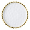 thumbnail image 1 of Assiette Ronde avec Bord Perlé pour Anniversaire Mariage, 1 of 7