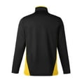 thumbnail image 5 of Harriton M786 Men's Flash Snag Protection Plus IL Colorblock Quarter-Zip Pullover-Black/ Sunray Yellow-2XL, 5 of 6