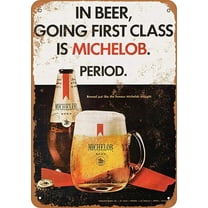 8 x 12 Metal Tin Sign - Michelob Beer - Vintage Wall Decor Art