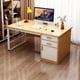 thumbnail image 4 of Study Drawers Office Desk Vanity Standing Bedroom Bookshelf Computer Desks Writing Storage Escritorios De Ordenador Furniture My Lux Decor Round, 4 of 27
