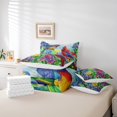 thumbnail image 4 of 7 Piece Cardinal Bird Comforter Set Hummingbird Floral Bedding Set King Rustic Iris Flowers Bed In A Bag Country Farmhouse Bedding Set With Comforter, Sheets, Pillowcase & Covers, 4 of 5