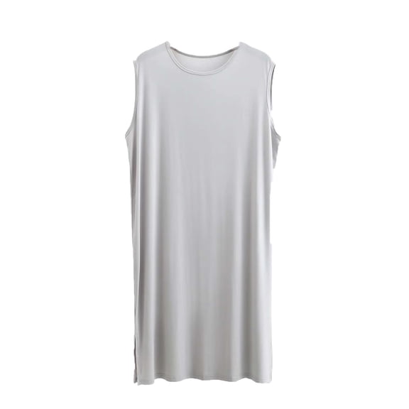 Men Nightshirts for Sleeping Sleeveless Soft Loose Lightweight Sleepwear Comfy Sleep Shirt Nightwear