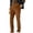 A-Brown612, variant on JAJAHO Men's Classic Fit Dress Pants Solid Color Flat-Front Straight Leg Long Pants Work Business Casual Wear Comfortable Trousers
