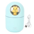 thumbnail image 1 of Humidificador difusor de aroma con fuente de alimentación USB, capacidad de 300 ml, apagado automático, decoración del hogar, habitación, oficina, vaca azul., 1 of 14