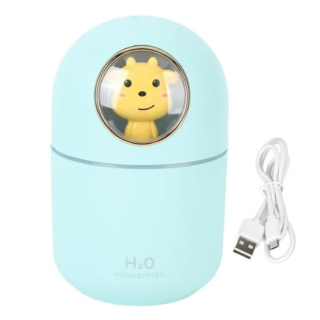 

300ml Humidifier Aroma Diffuser with USB Power Auto Shutdown Ideal for Home & Office - Blue Cow Design