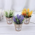 thumbnail image 2 of Artificial Plant Decorative Flowers Fake Flowers Mini Potted Bonsai Green Plant, 2 of 7