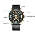 thumbnail image 2 of 8329 Reloj de cuarzo para hombres de negocios Reloj de pulsera deportivo simple Tres subesferas CURREN Mirar, 2 of 7