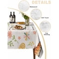 thumbnail image 2 of Easter Eggs Table Cloth, Waterproof Tablecloth for Square Tables, Carrots Spring Daisy Botanical Rustic Vintage Reusable Washable Fabric Table Cover for Restaurant Kitchen Dining Tables 54"x54", 2 of 9