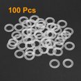 thumbnail image 2 of Uxcell 20mm O.D. 1mm Thick Nylon Flat Washers for M12 Screw Bolt, 100 Count, 2 of 6