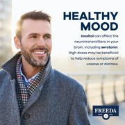 Inositol Powder for Hormonal Balance & Mood Support – Freeda Myo-Inositol Supplement – Pure Vitamin B8 for Women & Men – Kosher, Vegan, Non-GMO – 900 mg per Serving – 4 oz