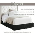 thumbnail image 4 of Elegant Comfort 1-Piece Solid Bed Skirt, 1500 Thread Count Quality, Minimalist Design with a Modern Look- Easy Care, Wrinkle and Stain Resistant, Bedskirt, King, Twilight Black, 4 of 5
