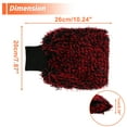 thumbnail image 4 of Unique Bargains 1 Pc Car Wash Towel Plush Car Cleaning Wiping Dryer Car Washing Tool 26x20x1cm Red Black, 4 of 6