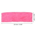 thumbnail image 2 of 3pcs Anti-Slip Sports Headbands for Men and Women Hair Bands Run Sweat Head Bands for Fitness Rose Red, 2 of 7
