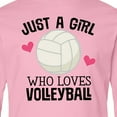 thumbnail image 4 of Inktastic Just a Girl Who Loves Volleyball Long Sleeve Youth T-Shirt, 4 of 5