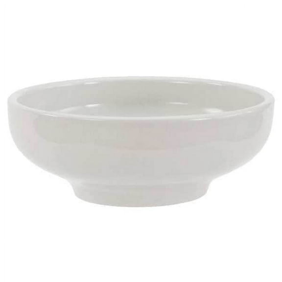 Crestware Footed Nappie Bowl, 16 oz., Ceramic Bright White PK12 AL63