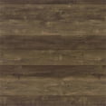 thumbnail image 4 of Maklaine 3-drawer Farmhouse Wood Writing Desk in Brown Oak and Chrome, 4 of 5