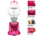 thumbnail image 3 of Translucent 11in Gumball Machine Coin Bank by Great Northern Popcorn, Pink, 3 of 7