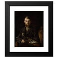 thumbnail image 2 of Erik Werenskiold 12x14 Black Modern Framed Museum Art Print Titled - Portrait of the Painter Nils Hansteen (1877), 2 of 5