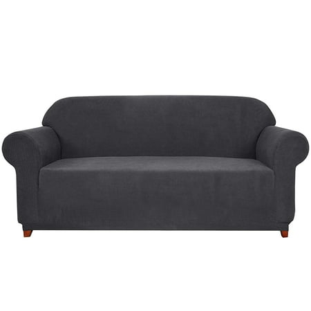 Flexsteel Sofa Slipcovers Subrtex 1-Piece Jacquard High Stretch Sofa Cover, Furniture Protector for Sofa Spandex Washable 3 Seater Cushion Couch Coat (Sofa, Gray) ()