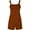 Brown, variant on Women's Tie Shoulder Overall Shorts Scoop Neck Romper Jumpsuit With Pocket