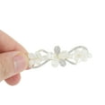 thumbnail image 4 of Unique Bargains 1 Pc Hair Clips Cute Delicate Rhinestone Spring Clip Hairdo Clip Gold Tone Beige, 4 of 5