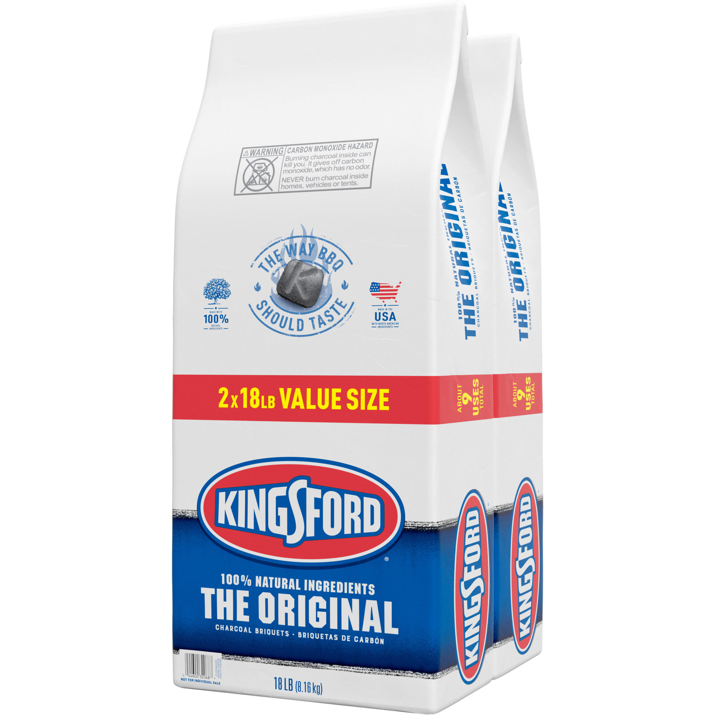 Kingsford Original Charcoal Briquettes, 18 lb (2 pack) - image 2 of 3