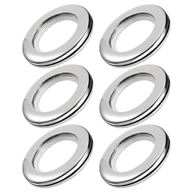 Curtain Grommets Plastic 1.5 Inch Inner Dia Silver Tone 6 Pcs - Walmart ...