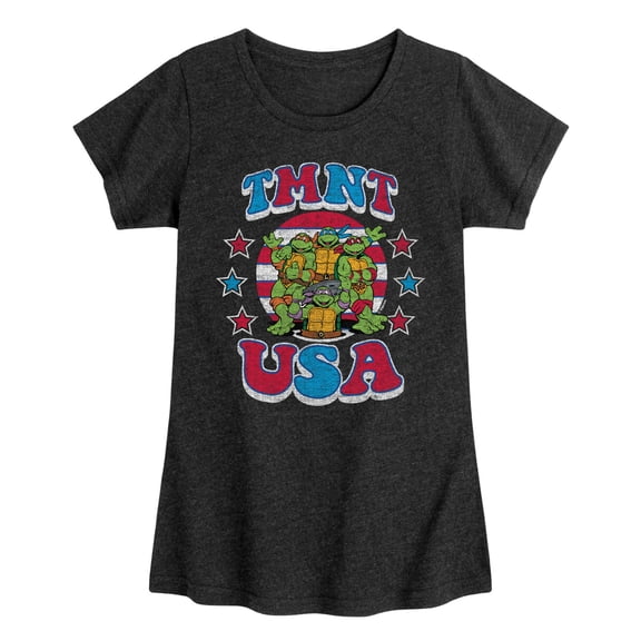 Teenage Mutant Ninja Turtles - Usa - Youth Girls Fitted Short Sleeve T-Shirt