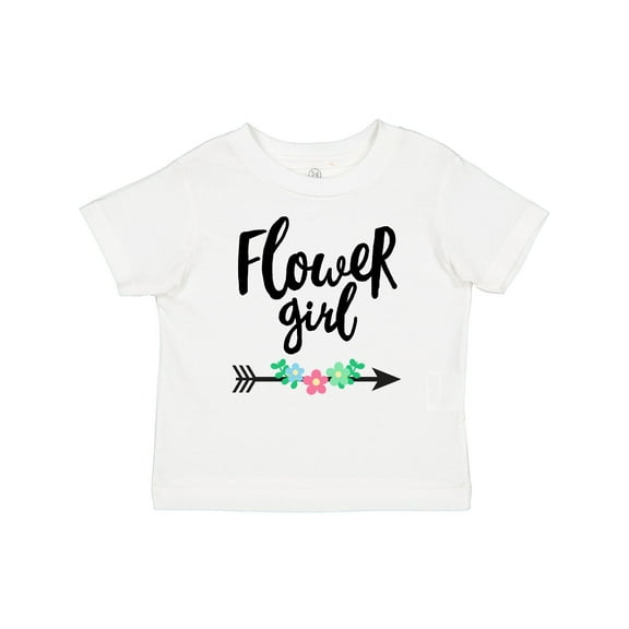 Inktastic Flower Girl with Arrow and Flowers Girls Baby T-Shirt