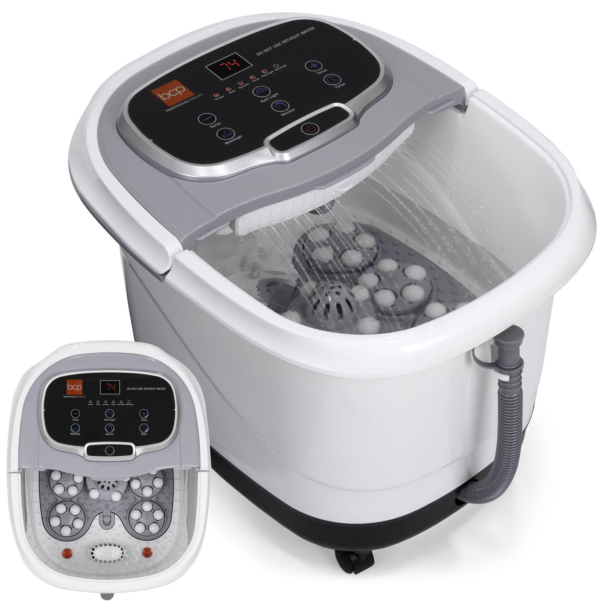 Best Choice Products Portable Heated Foot Bath Spa with Shiatsu Massage Rollers, Acupuncture