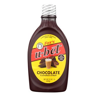 Fox's U-Bet Sugar-Free Chocolate Syrup – Brooklyn Original, Fat-Free, Kosher (18 Oz Squeeze Bottle)