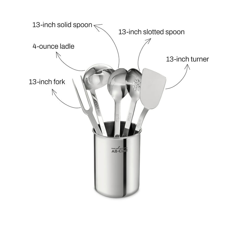 All-Clad Professional Stainless Steel 6-Piece Cookware Utensil Set