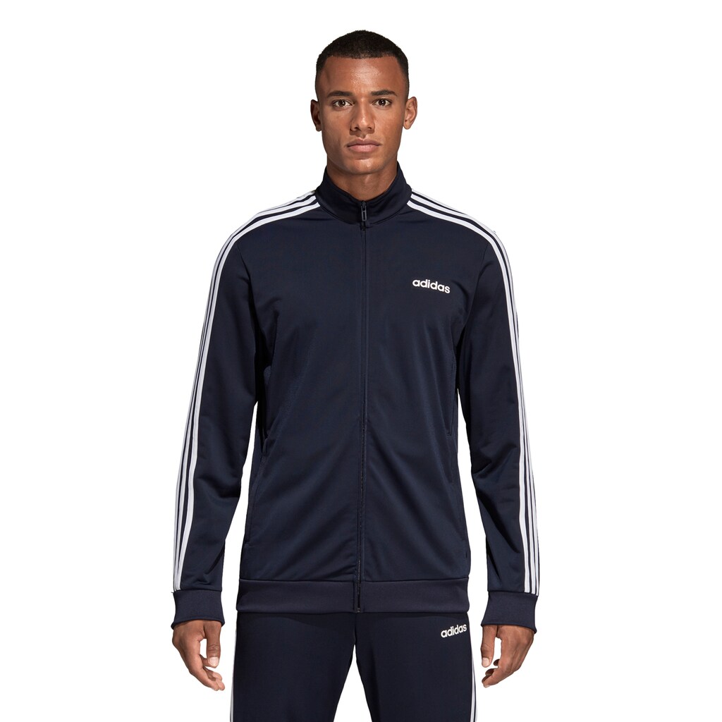 Adidas Men's Essential 3Stripe Tricot Track Jacket - image 1 of 6