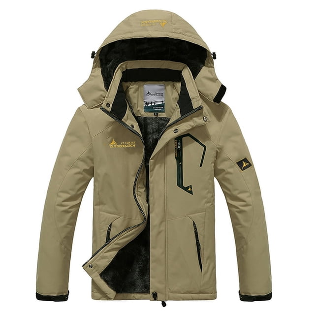 Manteaux pour Hommes Manteau Coupe-Vent Imperméable Chaud à Capuche Imperméable Manteaux de Planche à Neige