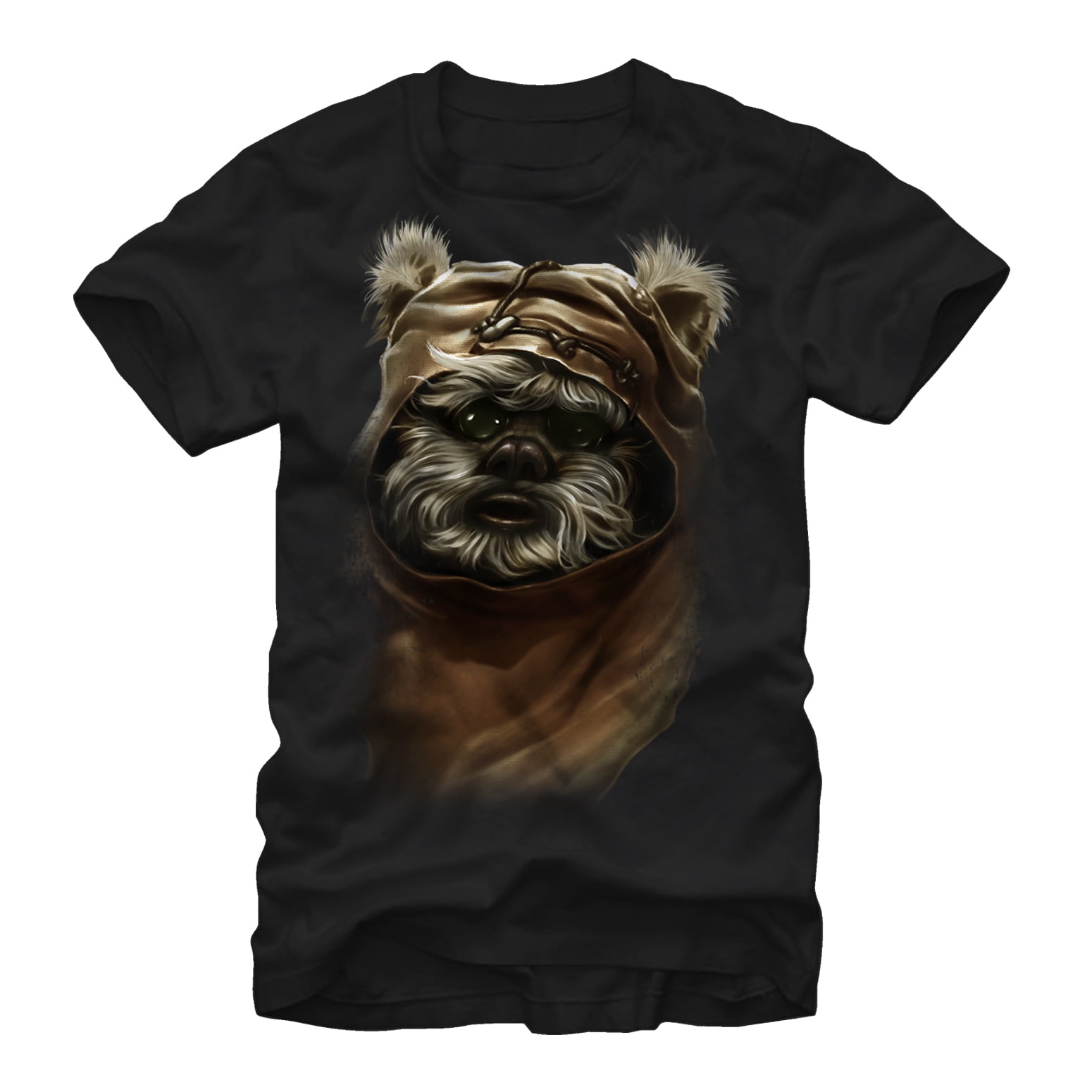 Men's Star Wars Wicket Ewok Graphic Tee Black 3X Large
