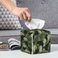 thumbnail image 6 of Logiee Tissue Box Cover 5X5X5'' PU Leather Tissue Holder Square Tissue Cube Box Organizer for Bathroom Vanity Countertop,Car,Night Stands,Office,Home,Kitchen (Camouflage Shark), 6 of 8