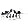 thumbnail image 5 of Metal Wall Mounted Coat Rack Heavy Duty 7-Hook Coat Rack Hat Holder Key Hanger for Home, 5 of 6