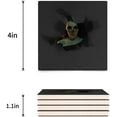 thumbnail image 3 of FMSHPON Happy Halloween Horror Skull Girl Set of 6 Coaster for Drinks, Absorbent Ceramic Stone Coasters Cup Mat with Cork Base for Home Kitchen Room Coffee Table Bar Decor, 3 of 4