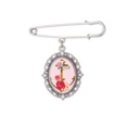 thumbnail image 1 of Acuarela rosa flor planta ancla Broche vestido camisa Chal clip Unbranded M, 1 of 3